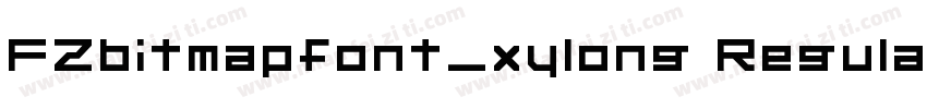 FZbitmapfont_xylong Regular字体转换